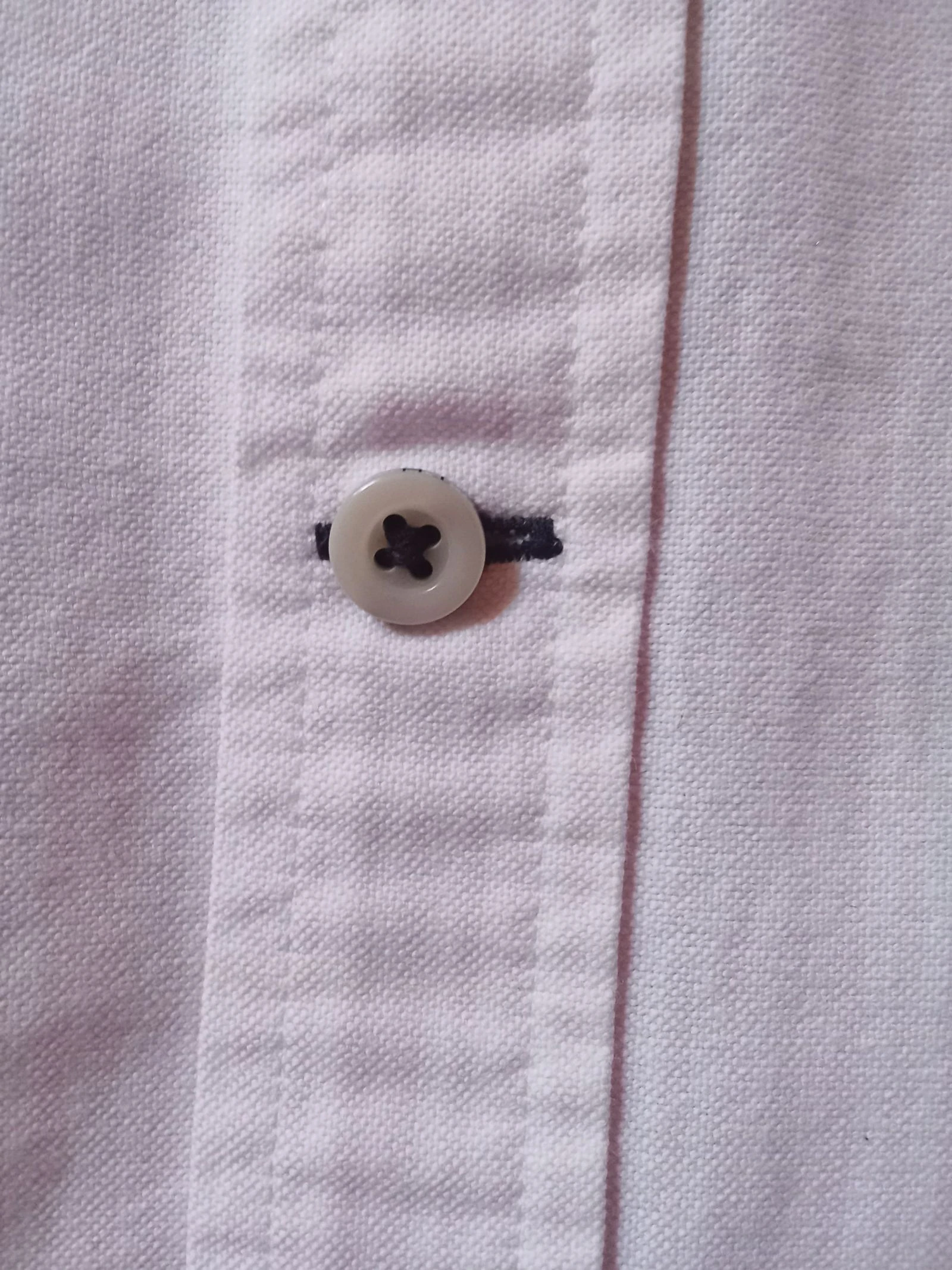Camisa masculina listras brancas e rosas Tommy Hilfiger tamanho G em ótimo estado 100% algodão | Inclui 4 botões de reposição – photo 12